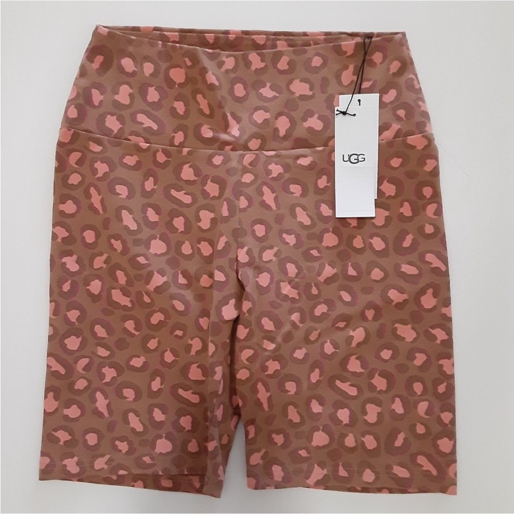 UGG Women's Tan Leopard Print Bike Shorts ( S )